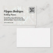 ダマスクエレガントパターン | QRコード 予約カード (正面/裏面)