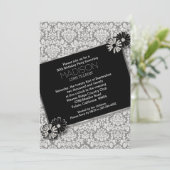 ダマスクエレガントパーティーテンプレート招待状カード 招待状 (スタンド正面)