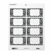 ダマスクエレガントラベル ラベル (フルシート)