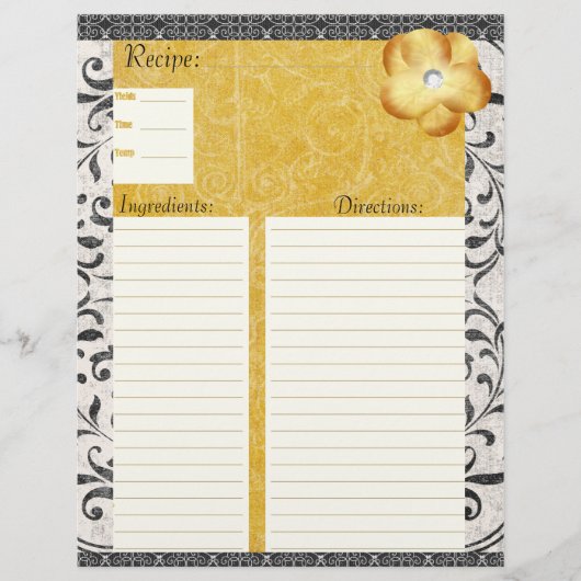 ダマスクエレガントレシピ挿入 (正面)