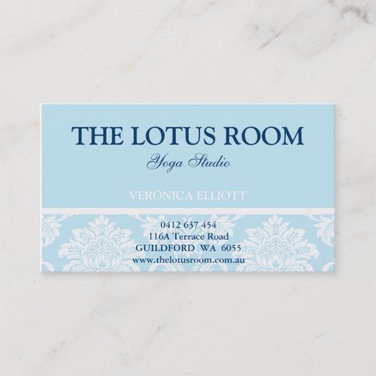 ダマスクエレガント名刺 名刺 (正面)