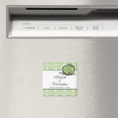 ダマスクエレガント日付マグネットを保存 マグネット (インサイチュ (食洗機))