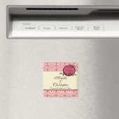 ダマスクエレガント日付マグネットを保存 マグネット (インサイチュ (食洗機))