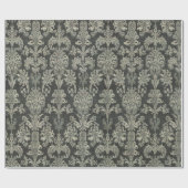 ダマスクエレガント洗練されたクラシックヴィンテージ ラッピングペーパー (フラット)