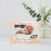 ダマスクエンジェル誕生のお知らせ 案内ポストカード (スタンド正面)