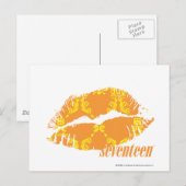 ダマスクオレンジイエロー ポストカード (正面/裏面)