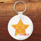 ダマスクオレンジ – 黄3 キーホルダー (正面)