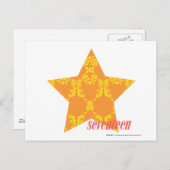 ダマスクオレンジ – 黄3 ポストカード (正面/裏面)