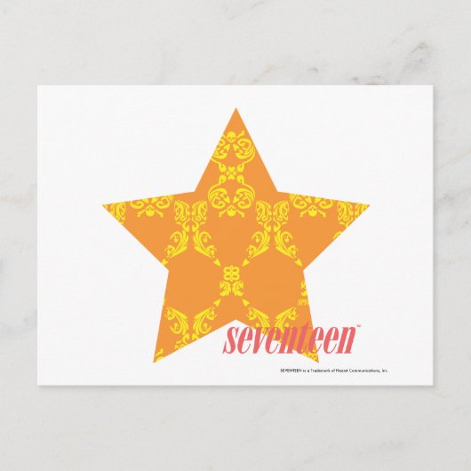 ダマスクオレンジ – 黄3 ポストカード (正面)