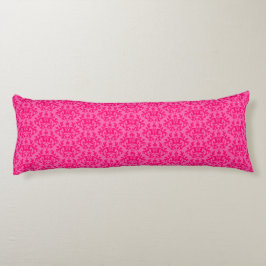 ダマスクカンガルーの鉤爪とハートのピンクの長い枕 ボディピロー