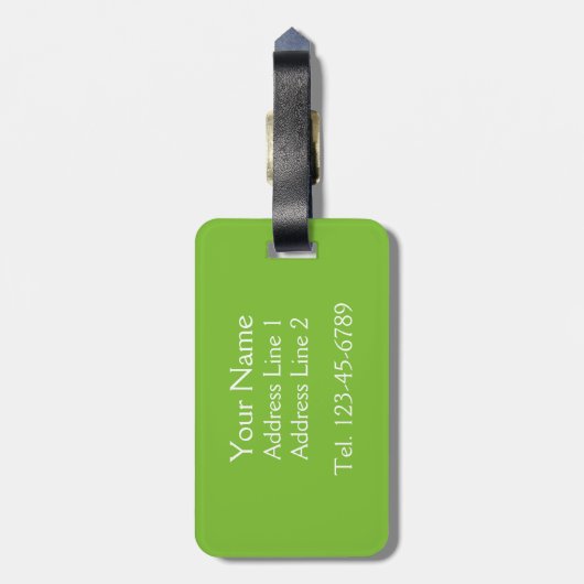 ダマスクガーリーモノグラム ラゲッジタグ (裏面縦)