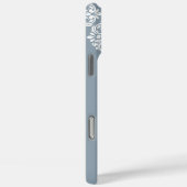 ダマスククラシック抽象芸術ジオメトリックカデットグレー Case-Mate iPhoneケース (裏面 / 右)