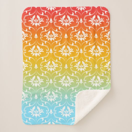 ダマスクグラデーション付き シェルパブランケット (正面)