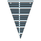 ダマスクグラフィック草イラストレーション高 バンティングフラッグ (第3の旗)