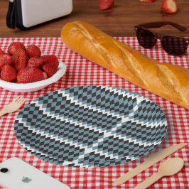 ダマスクグラフィック草イラストレーション高 ペーパープレート