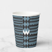 ダマスクグラフィック草イラストレーション高 紙コップ (右)