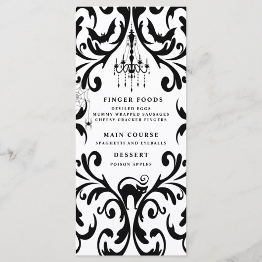 ダマスクグラムハロウィーンディナーパーティー メニュー (正面)