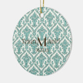 ダマスクグリッター セラミックオーナメント (左)