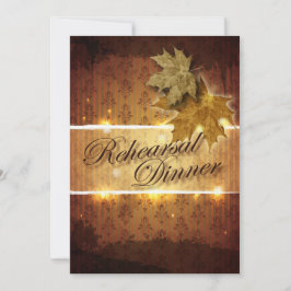 ダマスクゴールデ離れンリハーサルディナー招待状 招待状