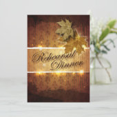 ダマスクゴールデ離れンリハーサルディナー招待状 招待状 (スタンド正面)