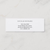 ダマスクシックパターン スキニー名刺 (裏面)