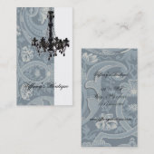 ダマスクシャンデリアファッション美しいスパ 名刺 (正面/裏面)