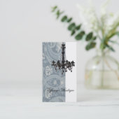 ダマスクシャンデリアファッション美しいスパ 名刺 (スタンド正面)