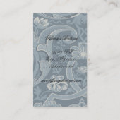 ダマスクシャンデリアファッション美しいスパ 名刺 (裏面)