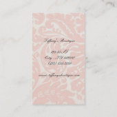 ダマスクシャンデリアファッション美しいスパ 名刺 (裏面)