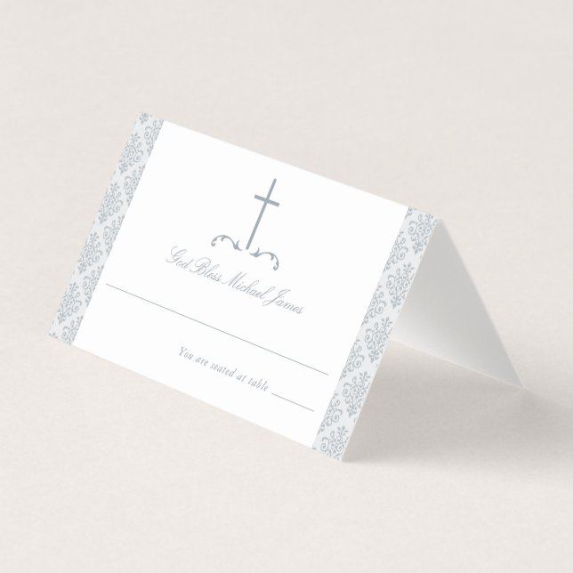 ダマスクシルバーグレイ第一聖教十字架 (正面)