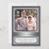 ダマスクシルバー(25th)周年記念パーティの招待状 招待状 (正面)