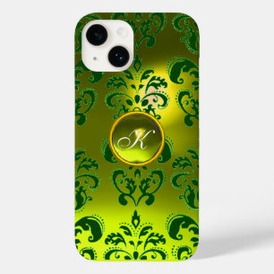 ダマスクジェムモノグラムイエローグリーン Case-Mate iPhone 14ケース