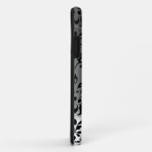 ダマスクジェムモノグラムホワイト Case-Mate iPhoneケース (裏面/右)