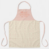 ダマスクスタイリッシュパターン エプロン (正面)