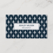 ダマスクスタイリッシュパターン 名刺 (正面)