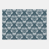 ダマスクスタイル3色 ラッピングペーパーシート (正面3)