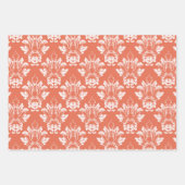 ダマスクスタイル3色 ラッピングペーパーシート (正面2)