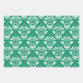 ダマスクスタイル3色 ラッピングペーパーシート (正面)