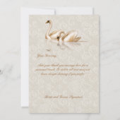 ダマスクスワンエレガンス – ありがとう サンキューカード (裏面)