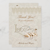 ダマスクスワンエレガンス – ありがとう サンキューカード (正面/裏面)