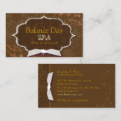 ダマスクスワーズスパマッサージセラピー 名刺 (正面/裏面)