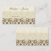 ダマスクスワーレスコーヒカスタムーテーブル/座席表 プレイスカード (正面/裏面)