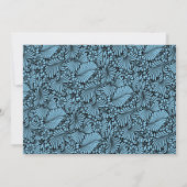 ダマスクゾウ男の子の赤ちゃんシャワー 招待状 (裏面)