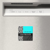 ダマスクターコイズ日付磁石を保存 マグネット (インサイチュ (食洗機))