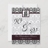 ダマスクダブルハピネスプログラム1 招待状 (正面)