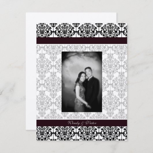 ダマスクダブルハピネスプログラム2 招待状 (正面/裏面)