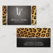 ダマスクチーテプリントシルバートリム 名刺 (正面/裏面)