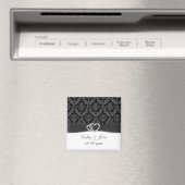 ダマスクディアマンテ炭の日付を保存 マグネット (インサイチュ (食洗機))