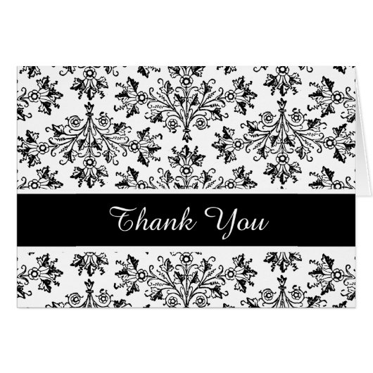 ダマスクデイジーヴィンテージフローラサンキューカード (正面横)