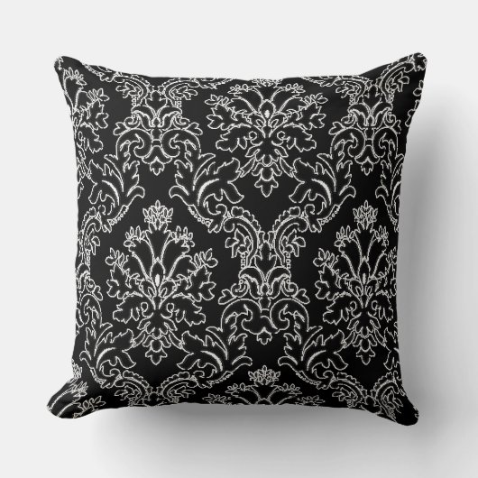 ダマスクデザイン装飾装飾用クッション クッション (正面)